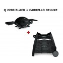 WEBER 2200 BLACK + CARRELLO DELUXE PER WEBER "Q" SERIE 2000