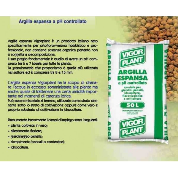 Argilla Espansa a pH controllato 50L